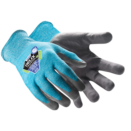Helix&reg; 3055 Bamboo TwinFlex&reg; Cut-Resistant Gloves, Size 5/2X-Small, 18 Gauge, Nitrile Coated, HPPE/Polyamide Shell, ASTM ANSI Level A4 Distribution Élite MP