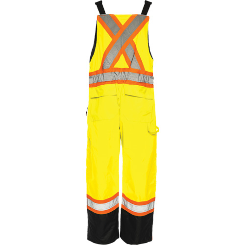 TO1 Winter Traffic Overalls, Polyester, Small, Black/High Visibility Lime-Yellow Distribution Élite MP