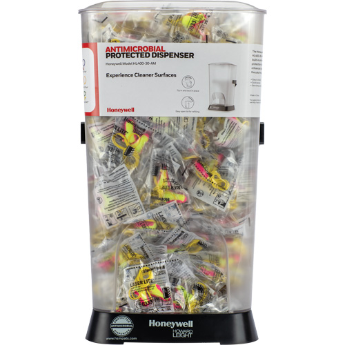 Distributeur de bouchons doreille filaires HL400 AM avec boîte de bouchons doreille LL-30 Distribution Élite MP