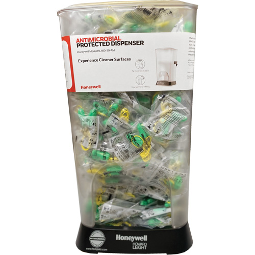 Distributeur de bouchons doreille filaires HL400 AM avec boîte de bouchons doreille LPF-30 Distribution Élite MP