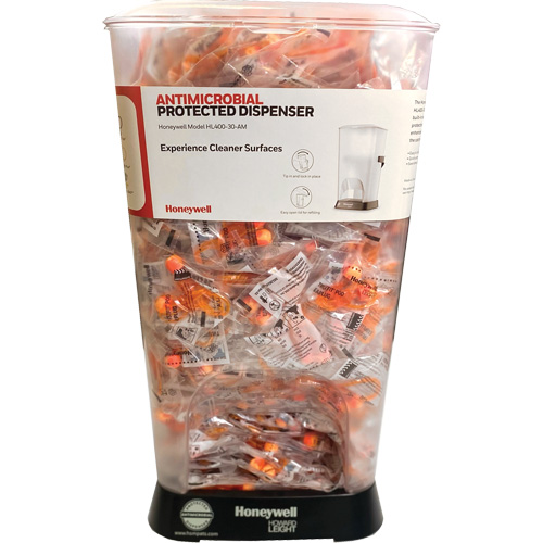 Distributeur de bouchons doreille filaires HL400 AM avec boîte de bouchons doreille TF-30 Distribution Élite MP
