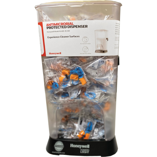 Distributeur de bouchons doreille filaires HL400 AM avec boîte de bouchons doreille FF-30 Distribution Élite MP