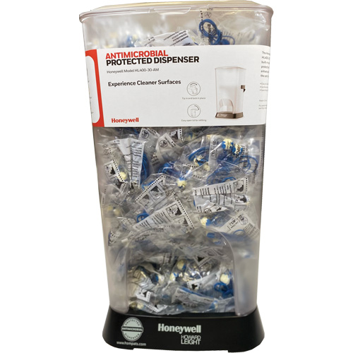 Distributeur de bouchons doreille filaires HL400 AM avec boîte de bouchons doreille TFT-30 Distribution Élite MP