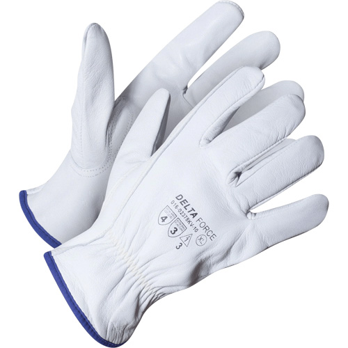 Gant de chauffeur Delta Force, 8/Moyen, Paume en Cuir fleur de ch&egrave;vre, Kevlar Distribution Élite MP