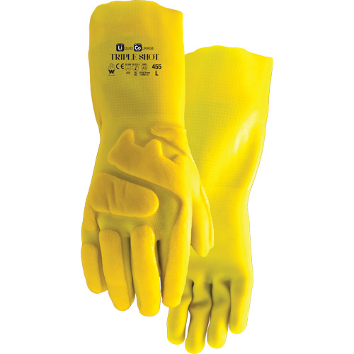 455 Triple Shot Cut-Resistant Gloves, Size Large, PVC, Nylon Inner Lining Distribution Élite MP