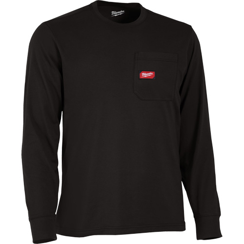 Gridiron Long-Sleeved Pocket-T-Shirt, Men's, Small, Black Distribution Élite MP