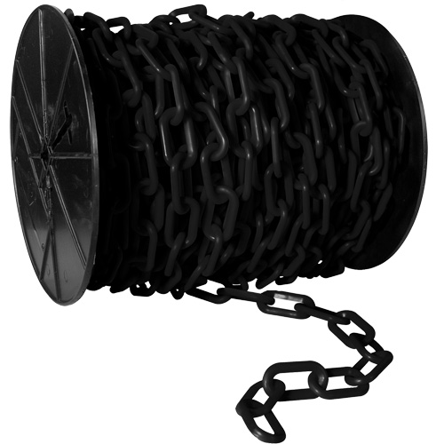 Heavy-Duty Plastic Safety Chain, White, 2" Link, 100' Length Distribution Élite MP