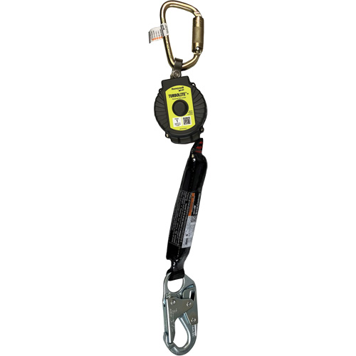 Limiteur de chute personnel TurboLite+ Miller, 6', Sangles, Stationnaire Distribution Élite MP