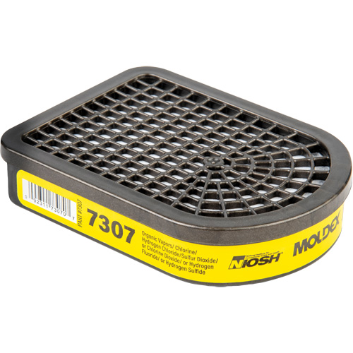 Cartouche pour respirateur semi-rectangulaire, Cartouche gaz/vapeur, Gaz acide/Vapeur organique Distribution Élite MP