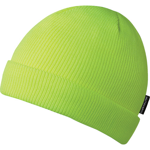 5567A Tuque, Doublure en Acrylique, Taille unique, Jaune lime haute visibilit&eacute; Distribution Élite MP
