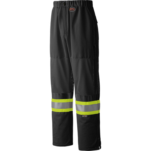 6003BKP Pantalon de s&eacute;curit&eacute; routi&egrave;re, Polyester, Petit, Noir Distribution Élite MP