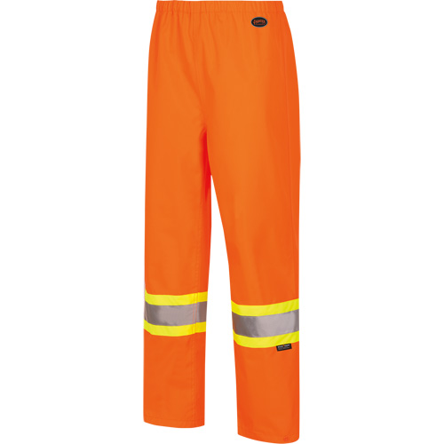 5627W Women's Waterproof Bib Pants, Polyester/Polyurethane, X-Small, High Visibility Orange Distribution Élite MP
