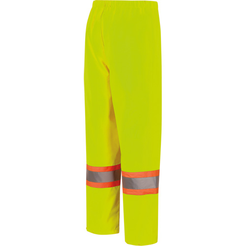 5629W Pantalon &agrave; bavette imperm&eacute;able pour femmes, Polyester/Polyur&eacute;thane, T-petit, Jaune lime haute visibilit&eacute; Distribution Élite MP
