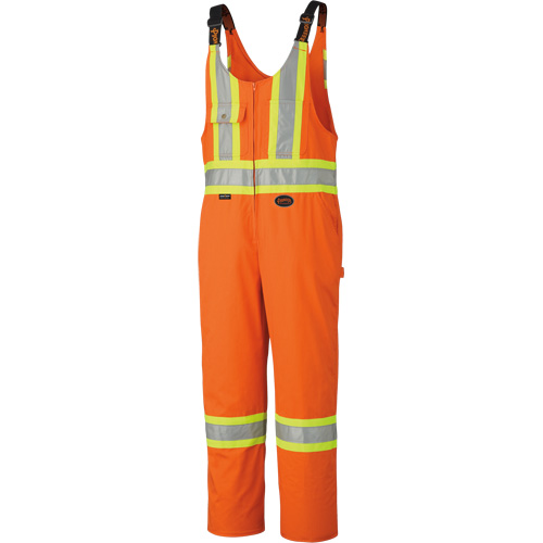 6617ZT High-Visibility Safety Overalls with Leg Zippers, Poly-Cotton, 40 (Tall), High Visibility Orange Distribution Élite MP