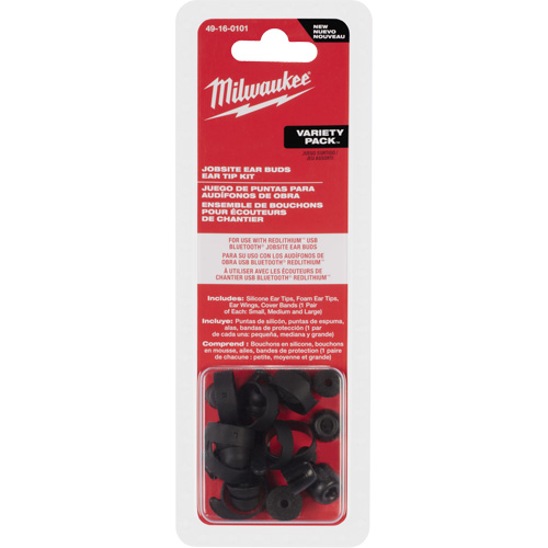 Ensemble d'embouts de tailles vari&eacute;es pour bouchons d'oreilles de chantier Distribution Élite MP
