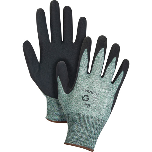 Gants &eacute;cologiques enduits &agrave; prise cr&ecirc;p&eacute;e, 7, R&ecirc;vetement Mousse de latex, Calibre 15, Enveloppe en Nylon/rPET Distribution Élite MP