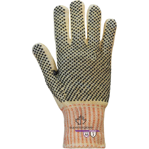 Gants r&eacute;sistants &agrave; la coupe Contender SPGRK2D, Taille Petit, Calibre 7, Rev&ecirc;tement PVC, Enveloppe en Kevlar/Fil technique, ASTM ANSI niveau A6 Distribution Élite MP