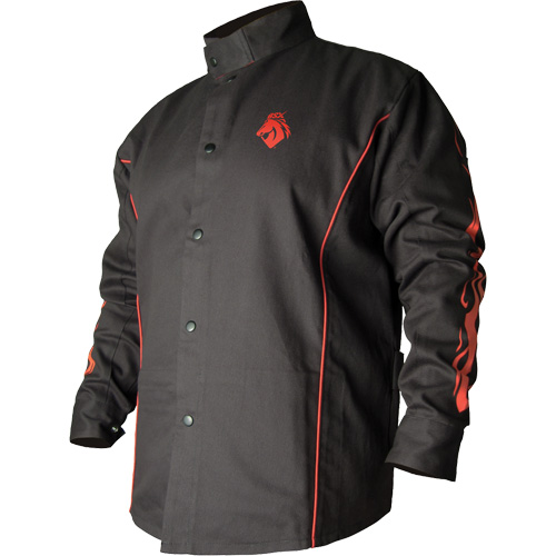 Veste de soudage BSX ignifuge profil&eacute;, Coton, T-Grand, Noir Distribution Élite MP