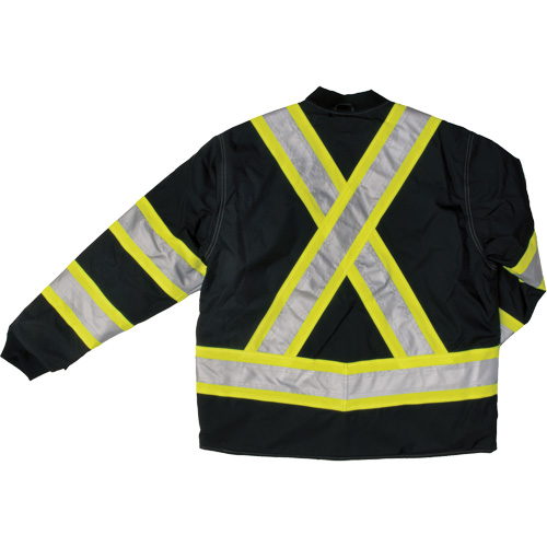 Manteau de s&eacute;curit&eacute; 4-en-1 en tissu ind&eacute;chirable, Polyester, Noir, Petit Distribution Élite MP
