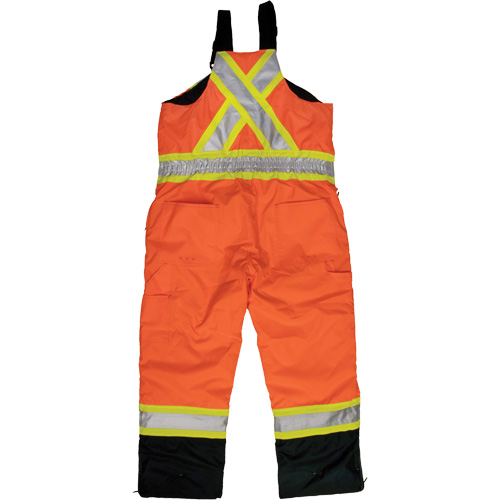 Ripstop Insulated Safety Bib Overall, Polyester, X-Small, High Visibility Orange Distribution Élite MP
