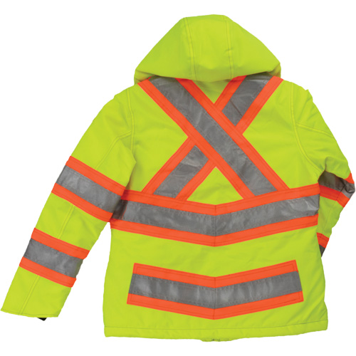 Womens Insulated Flex Safety Jacket, Polyester, High Visibility Lime-Yellow, Medium Distribution Élite MP