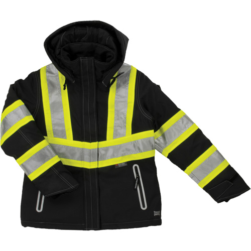 Womens Insulated Flex Safety Jacket, Polyester, Black, Medium Distribution Élite MP