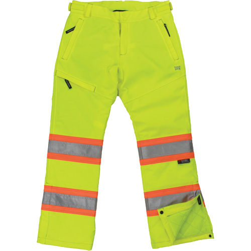 Pantalon de s&eacute;curit&eacute; isolant et extensible pour femmes, Polyester, Moyen, Jaune lime haute visibilit&eacute; Distribution Élite MP