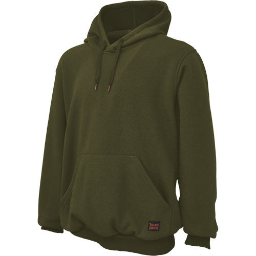 Water Repellent Fleece Pullover Hoodie, Men's, Small, Green Distribution Élite MP