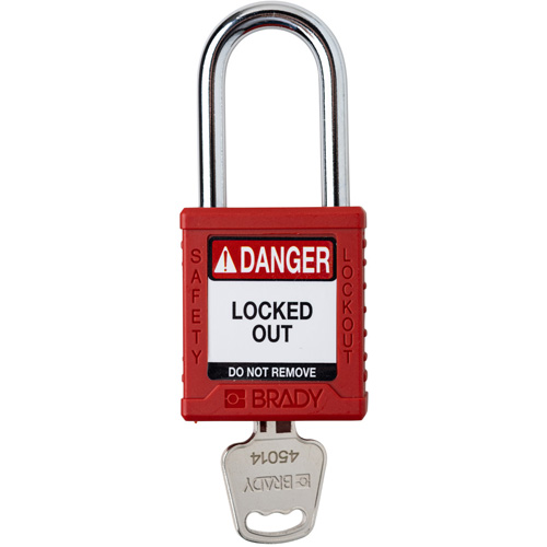 Cadenas de verrouillage Velocity, Rouge, Cl&eacute;s diff&eacute;rentes, Nylon, Largeur de 1-1/2" Distribution Élite MP