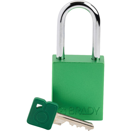 Cadenas de verrouillage Velocity, Vert, Cl&eacute;s diff&eacute;rentes, Aluminium, Largeur de 1-1/2" Distribution Élite MP