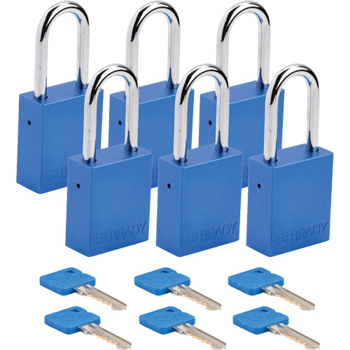 Cadenas de verrouillage Velocity, Noir, Cl&eacute;s identiques, Aluminium, Largeur de 1-1/2" Distribution Élite MP