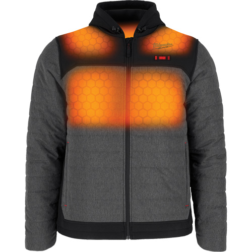 Veste chauffante M12 QuietShell avec pile, Hommes, Petit, Gris Distribution Élite MP