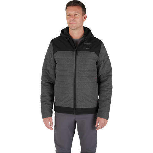 Veste chauffante M12 QuietShell avec pile, Hommes, Petit, Gris Distribution Élite MP
