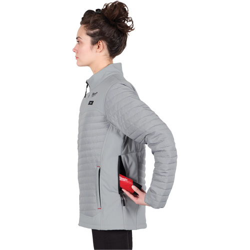 M12 Heated Axis Jacket with Battery, Women's, Small, Grey Distribution Élite MP