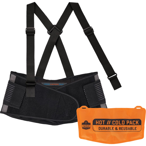Proflex 1675 Back Support Brace with Cooling/Warming Pack, Spandex, X-Small Distribution Élite MP