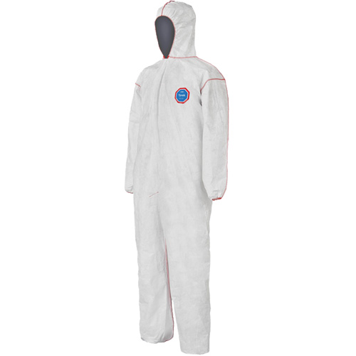 SFR Coveralls with Hood, Medium, White, Tyvek&reg; 400 Distribution Élite MP