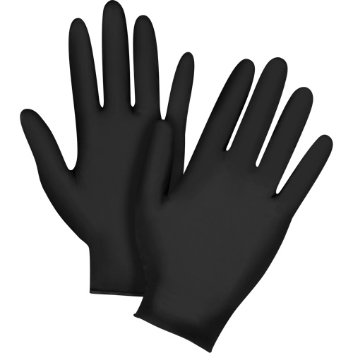 Emballages de gants jetables pour machine distributrice, Petit, Nitrile, 5 mils, Sans poudre, Noir, Classe 2 Distribution Élite MP