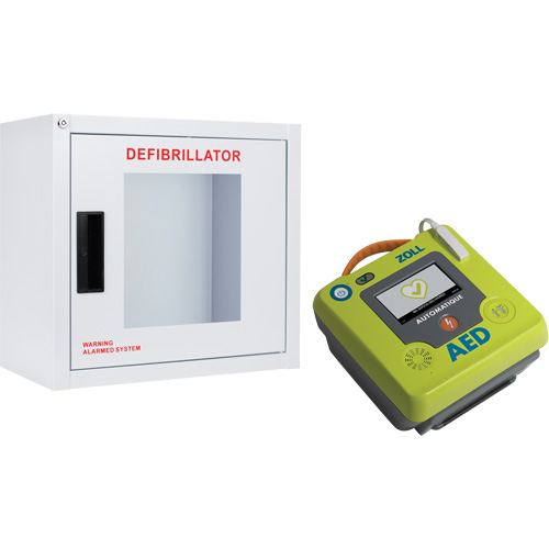 Ensemble armoire murale et d&eacute;fibrillateur AED 3, Automatique, Français, Classe 4 Distribution Élite MP