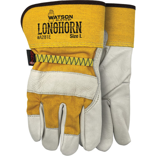 Gants Longhorn, Grand, Paume en Cuir fleur de vache Distribution Élite MP