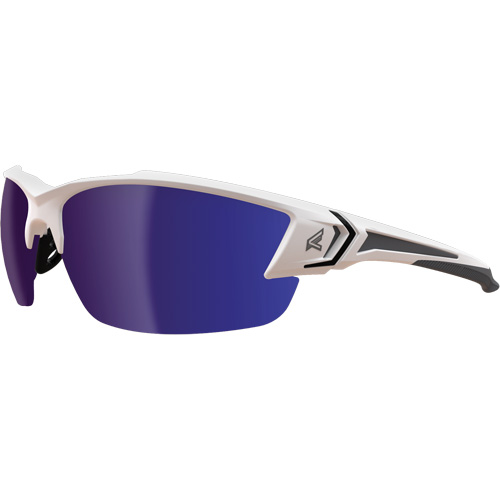 Khor G2 Safety Glasses, Blue Mirror Lens, Anti-Scratch/Polarized, ANSI Z87+/MCEPS GL-PD 10-12/Meets/Exceeds CSA Z94.3 Distribution Élite MP