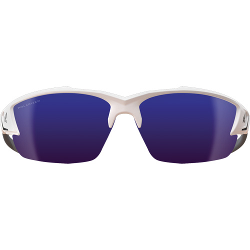 Khor G2 Safety Glasses, Blue Mirror Lens, Anti-Scratch/Polarized, ANSI Z87+/MCEPS GL-PD 10-12/Meets/Exceeds CSA Z94.3 Distribution Élite MP