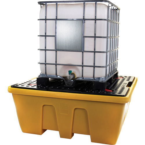 IBC Spill Pallet, 333 US gal. Spill Capacity, 66" x 66" x 27.5" Distribution Élite MP