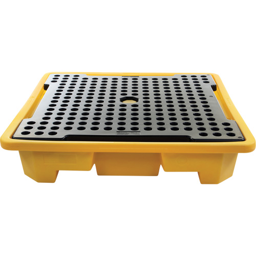Palette de d&eacute;versements pour quatre barils, Capacit&eacute; de d&eacute;versement 66 gal. US, 57,5" x 57,5" x 12" Distribution Élite MP