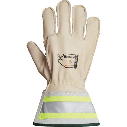 Gants de monteur de lignes Endura 365DLX2, Petit, Paume en Cuir de cheval Distribution Élite MP