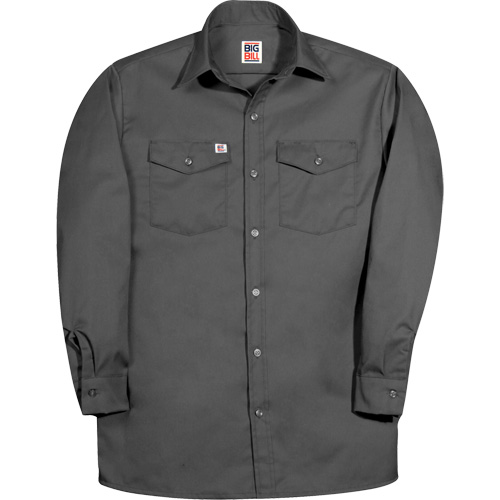 Chemise de travail &agrave; manche longue de premi&egrave;re qualit&eacute;, Hommes, 2T-Grand, Charbon Distribution Élite MP