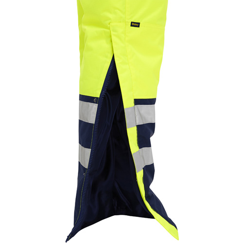 Bisley&reg; Extreme Cold Bib Overall, Polyester, Small, High Visibility Lime-Yellow Distribution Élite MP