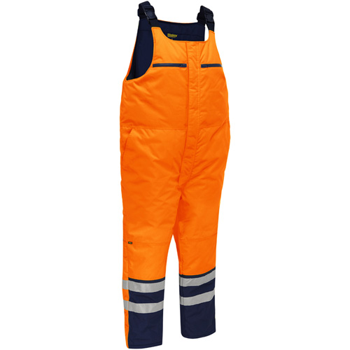 Salopette pour le froid extr&ecirc;me Bisley, Polyester, Petit, Orange haute visibilit&eacute; Distribution Élite MP