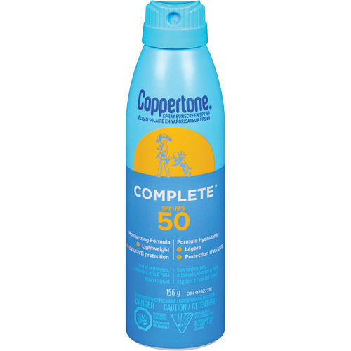 Protection solaire compl&egrave;te Coppertone, FPS 50, Vaporisateur Distribution Élite MP