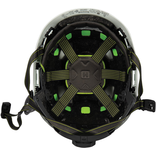Casque de s&eacute;curit&eacute; d'escalade Fibre Metal, R&eacute;pond aux normes CSA type 2, Suspension Rochet, Non ventil&eacute; Distribution Élite MP