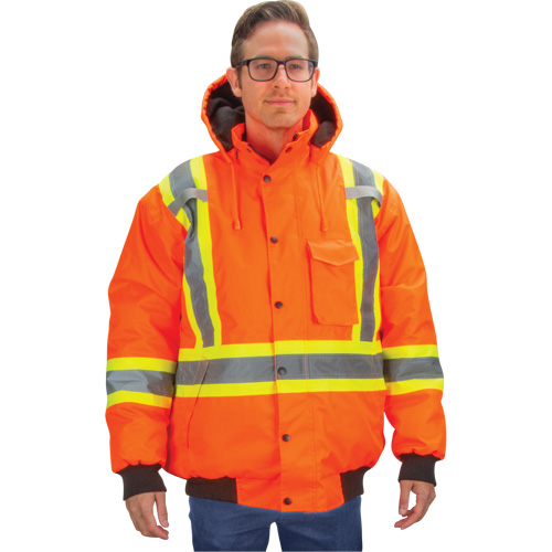 Parka d'hiver imperm&eacute;able 7-en-1, Orange haute visibilit&eacute;, Grand Distribution Élite MP